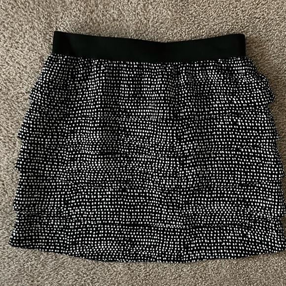 Hanna G. Black & White Polka Dot Skirt Size Small - Picture 2 of 3